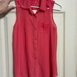 Margo & Sebastian Keyhole Lacey Shirt